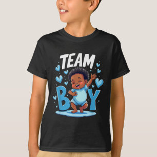 Team Boy Design Geschlecht Enthüllung Neues Baby J T-Shirt