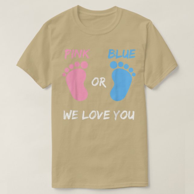 Team Boy Girl Gender Reveal Geschenk T-Shirt (Design vorne)