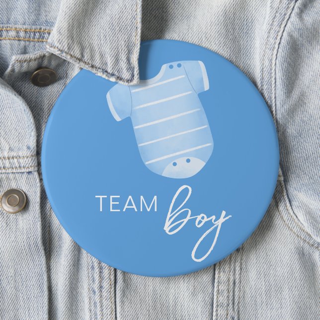 Team Boy tragen, was Baby wird ratess Blue White Button (Beispiel)