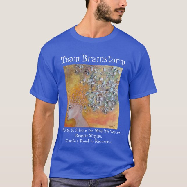 Team Brainstorm Mental Health Awareness Art T-Shirt (Vorderseite)