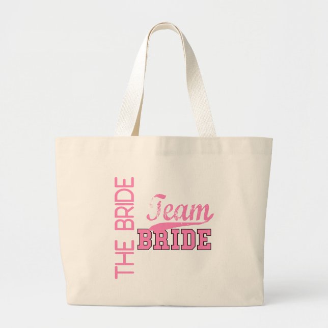 Team-Braut 1 BRAUT Jumbo Stoffbeutel (Vorne)