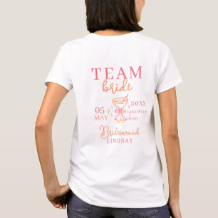 TEAM BRAUT! Cocktail Junggesellinnenabschied T-Shirt