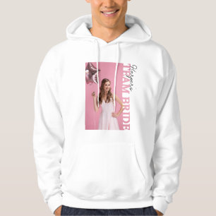 Team Braut Foto Hoodie Personalisierter Junggese
