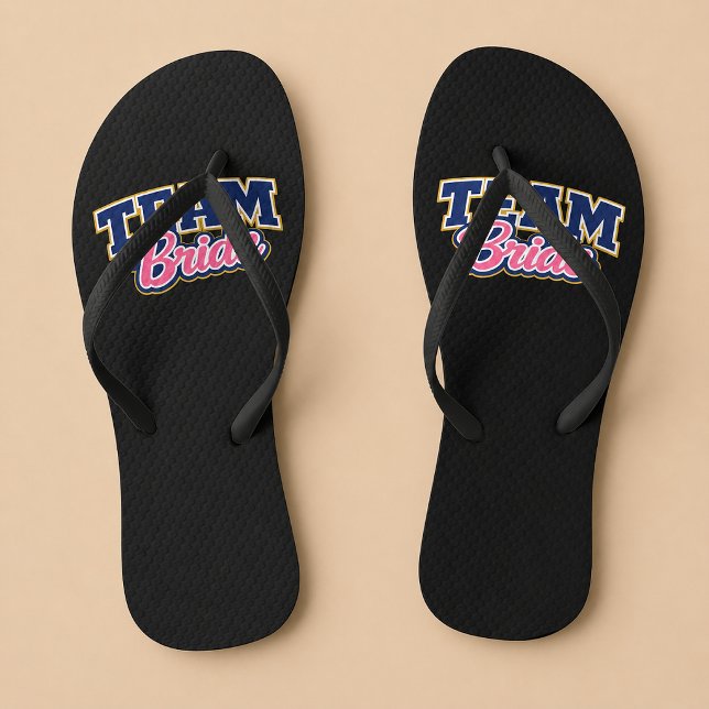 Team Braut Hochzeitsgesellschaft Flip Flops (Von Creator hochgeladen)