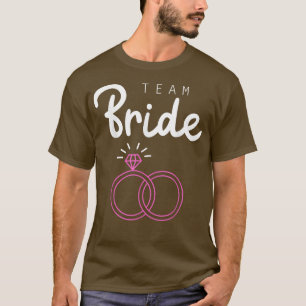 Team Braut Hochzeitsgesellschaft Junggesellinnenab T-Shirt