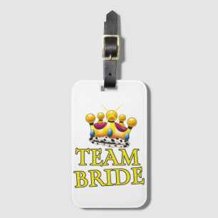 Team Braut Hochzeitskrone Gepäckanhänger