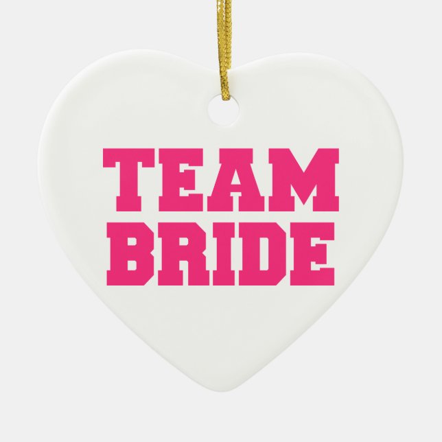 Team-Braut Keramikornament (Vorne)