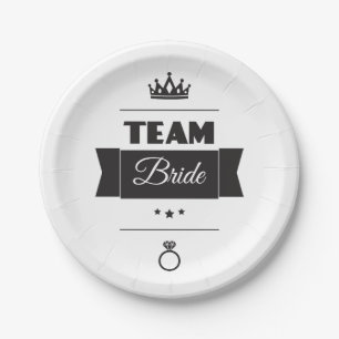 Team Braut Pappteller