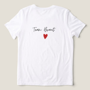 Team Braut / Trauzeugin Tri-Blend Shirt