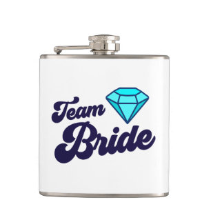 Team Braut umhüllte Flasche Flachmann
