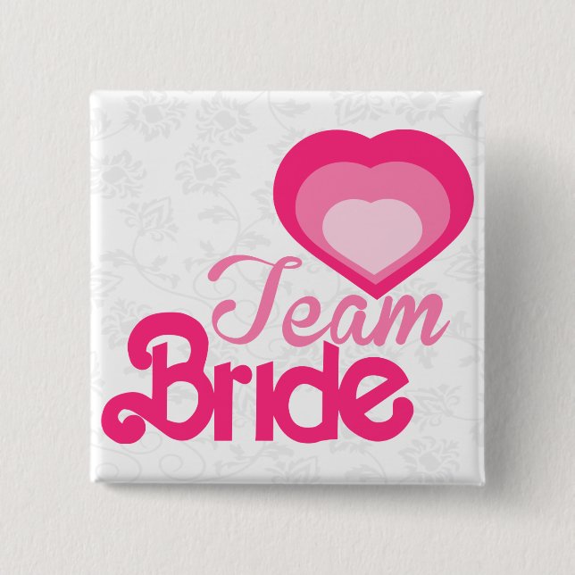 TEAM-BRAUT, wedding Button (Vorderseite)