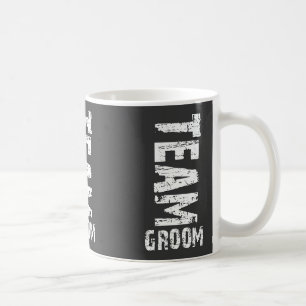 Team-Bräutigam-großer Schmutz-Extratext Kaffeetasse