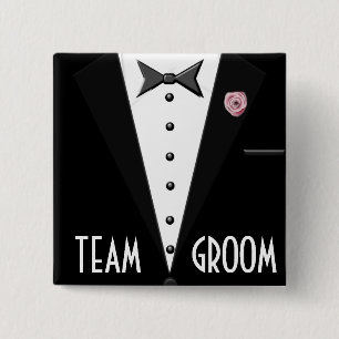 Team-Bräutigam (Smoking) Button