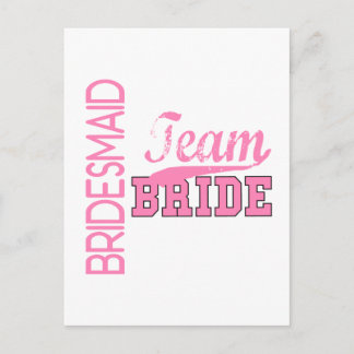 Team Bride 1 BRIDESMAID Postkarte
