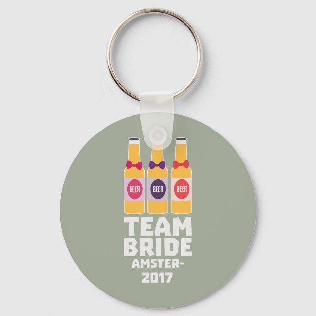 Team Bride Amsterdam 2017 Zn034 Schlüsselanhänger (Vorderseite)