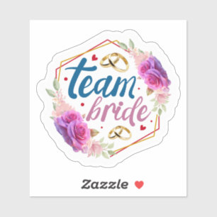 Team Bride Aufkleber