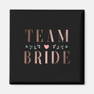 Team Bride Bachelor Brautparty Wedding Party Sq Magnet