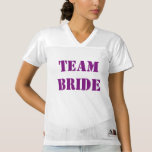 Team Bride Bachelor Frauen Football Trikot<br><div class="desc">Sie können Ihre Unterstützung für die Braut mit diesem Team Bride Hochzeit Jersey zeigen. Es ist perfekt für Junggeselinnen-Abschiede.</div>