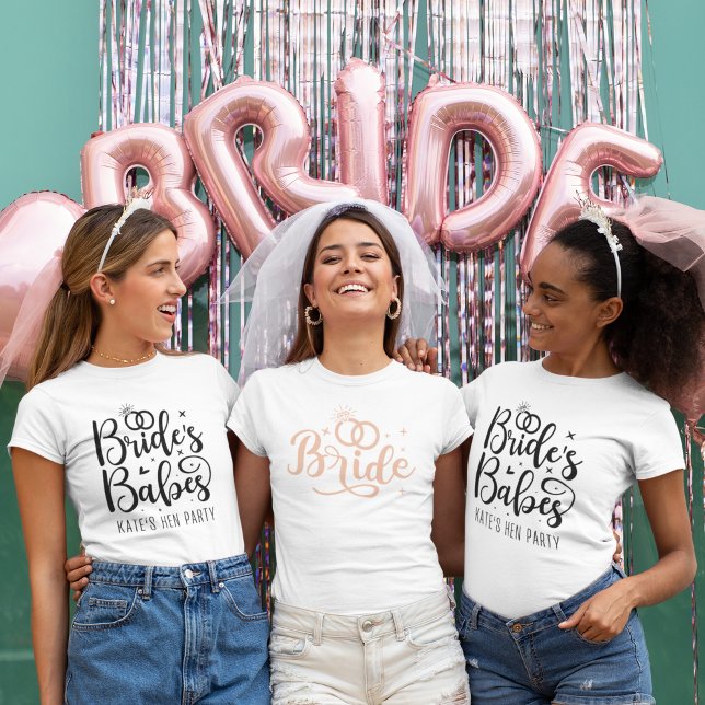 Team Bride Bachelorette Party T-Shirt (Von Creator hochgeladen)