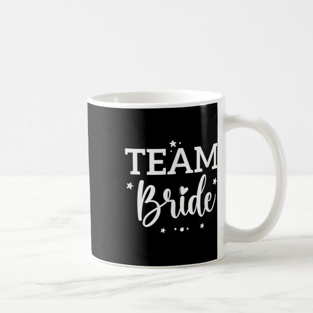 Team Bride Blume Bachelorette Brautparty Bride Kaffeetasse (Rechts)