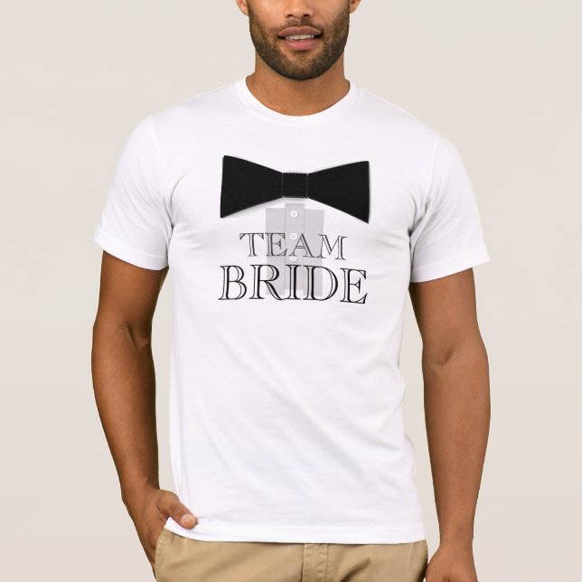 Team Bride Bow Krawatte Shirt (Vorderseite)