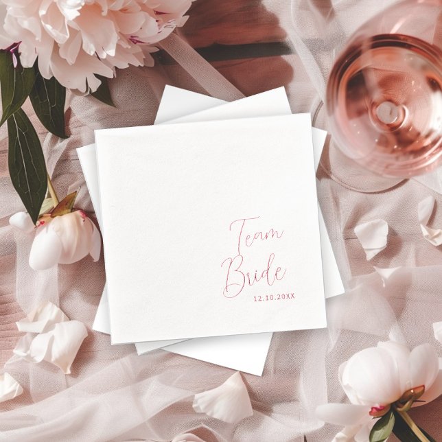 Team Bride Brautparty Servietten Mit Folie (Von Creator hochgeladen)