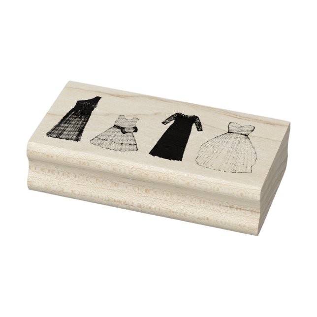 Team Bride Brautparty Wedding Gown Dress Gummistempel (Stempel)