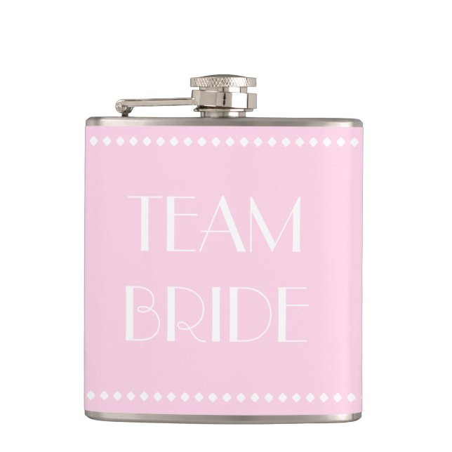 Team Bride Flask Flachmann (Vorderseite)