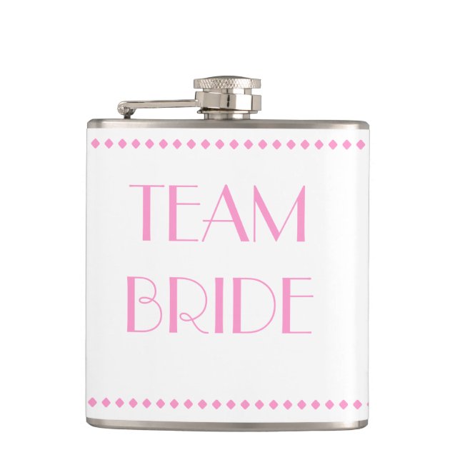 Team Bride Flask Flachmann (Vorderseite)