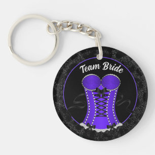 Team Bride Flirty Purple Corset