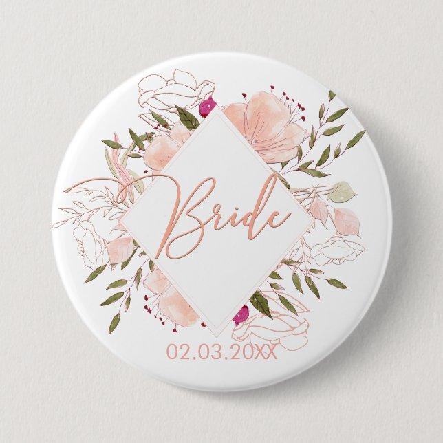 TEAM BRIDE FLORAL BUTTON (Vorderseite)