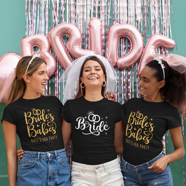 Team Bride ,Fun Bachelorette Party T-Shirt (Von Creator hochgeladen)