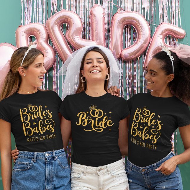 Team Bride , Funny Bachelorette Party T-Shirt (Von Creator hochgeladen)