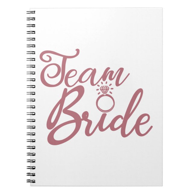 Team Bride - Junggeselinnen-Abschied Bridal Weddin Notizblock (Vorderseite)