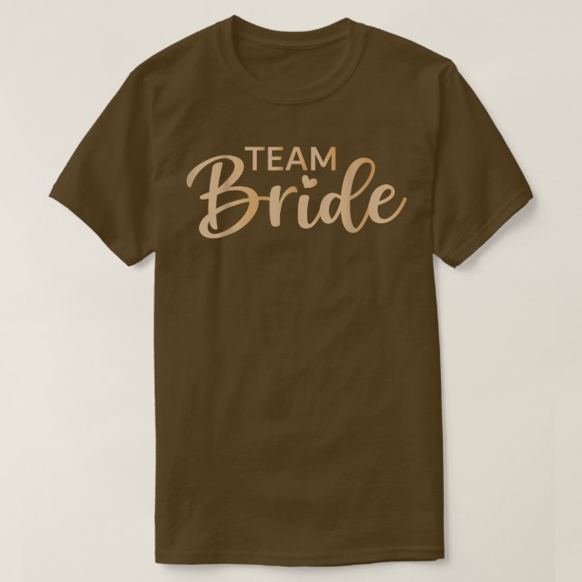 Team Bride Junggeselinnen-Abschied T - Shirt (Design vorne)