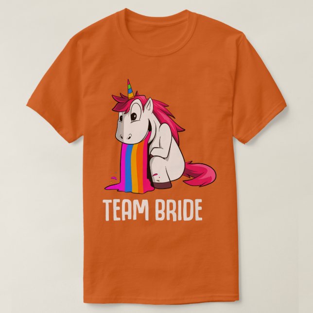 Team Bride Junggeselinnen-Abschied T-Shirt (Design vorne)
