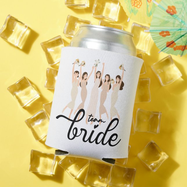 Team Bride Junggeselinnen-Abschied Wedding Bridesm Dosenkühler (In Situ Sommer)