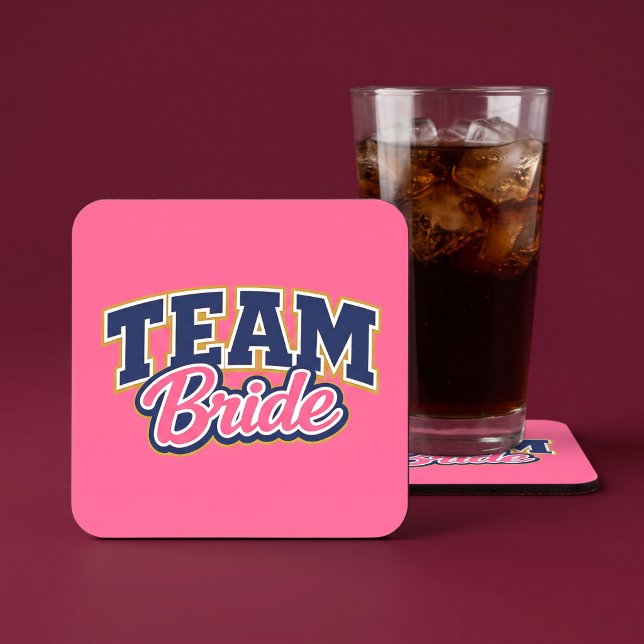 Team Bride Kühne Hochzeitsgesellschaft Getränkeuntersetzer (Von Creator hochgeladen)