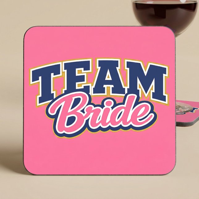 Team Bride Kühne Hochzeitsgesellschaft Getränkeuntersetzer (Von Creator hochgeladen)