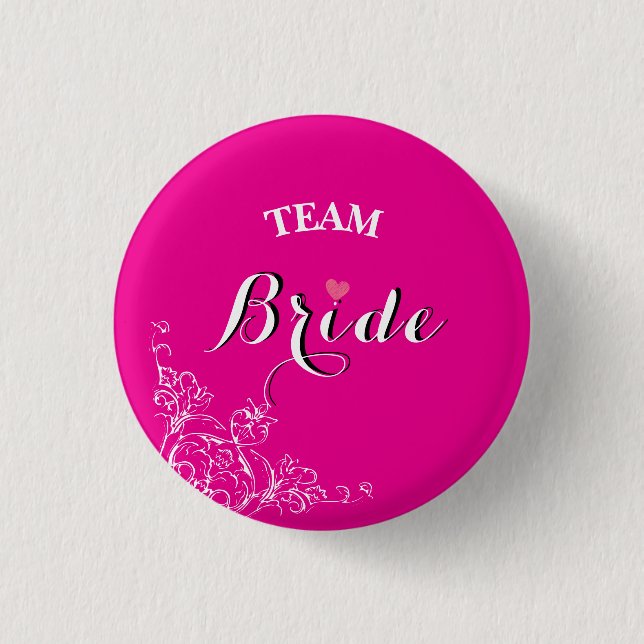 Team Bride Ladkiwale-Abzeichen Button (Vorderseite)