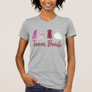 TEAM BRIDE Mariage mariée robes Tee