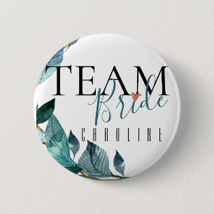 Team Bride   Name Bridesmaid   Hochzeitsknopf Button