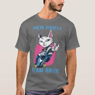 Team Bride Party Kitten Girls Hen Party T-Shirt