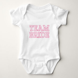 Team Bride Pink Kontur Baby Strampler