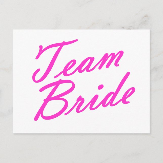 Team Bride Postkarte (Vorderseite)