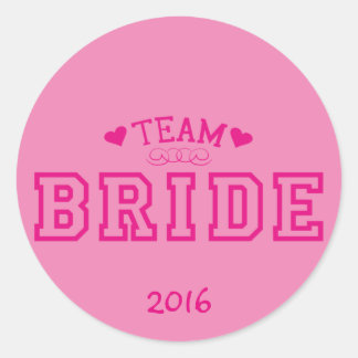 Team Bride Runder Aufkleber