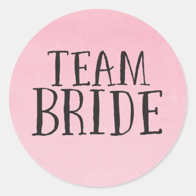Team Bride Stickers (Vorderseite)