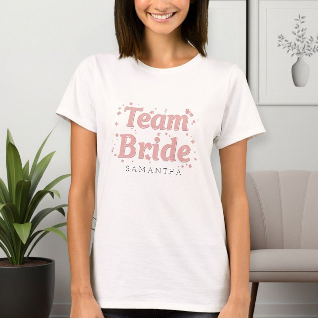 Team Bride T-Shirt for Bridesmaids  (Von Creator hochgeladen)