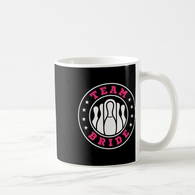 Team Bride Team Groom Bowling Bachelor Party Weddi Kaffeetasse (Rechts)