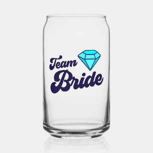Team Bride Trinkglas Dosenglas